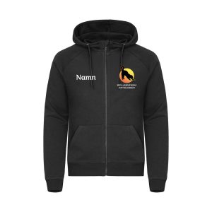 Svart ziphoodie unisex