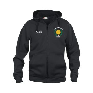 Svart ziphoodie unisex