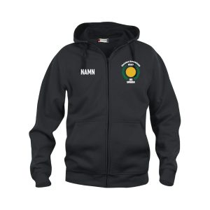 Svart ziphoodie unisex