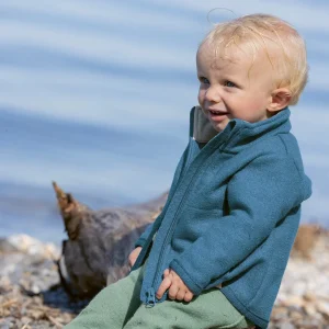 Jacka valkad ull med dragkedja