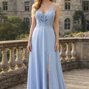 Aftonklänning / Balklänning  Venitti 008685 babyblue