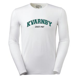 Långärmad vit t-shirt unisex