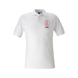 Vit pikétröja herr