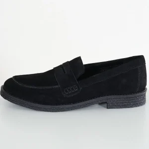Basic Brand Black Suede Loafer Black