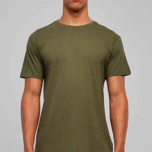URBAN CLASSICS Shaped Long Tee Olive