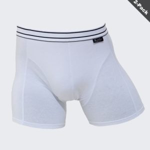 2-pack boxershorts i vitt