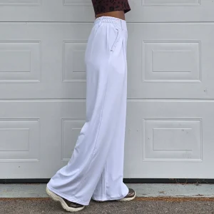 Sköna Byxor Långa Vita