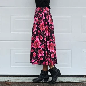 Winery Floral Långkjol med Innershorts