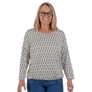 Patina modell Gry – 3/4-ärmar – Viskos