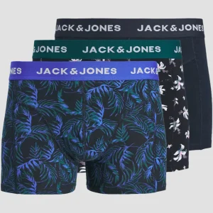 Jack & Jones Todd Flower Trunks 3 Pack Dazzling Blue