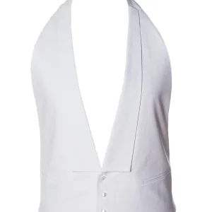 Cavaliere Frackväst Arne vit piiké utan rygg