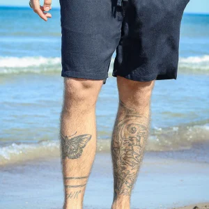 ONLY & SONS Tel Viscose Linen Shorts Dark Navy