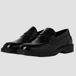 Jack & Jones Dax Leather Loafer Black