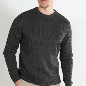 Kronstadt Cable Cotton Knit Army mix