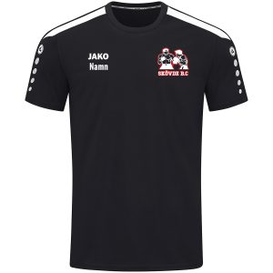 Svart T-shirt Power barn (bomull)
