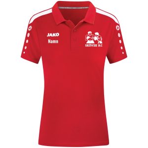 Röd Polo Power dam (bomull)