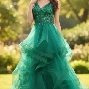 Balklänning / Aftonklänning  Gino Cerruti 6474Q emerald
