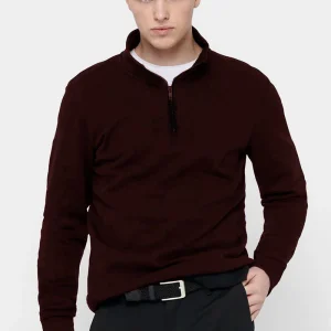 ONLY & SONS Ceres Half Zip Sweat Fudge