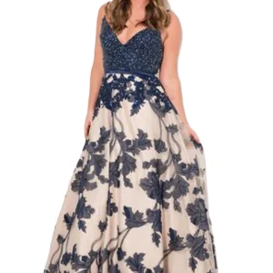 Aftonklänning / Balklänning Loré 8PA002 navy /nude