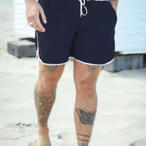 Urban Classics Retro Badbyxor Navy/white