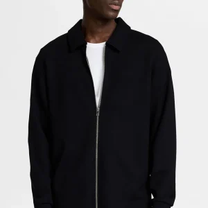 Selected Emanuel Soft Sweat Full Zip Black