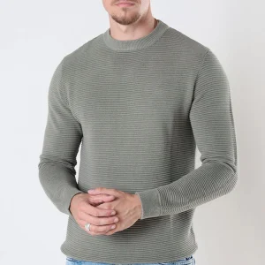 Solid Valencia Crew Knit Vetiver