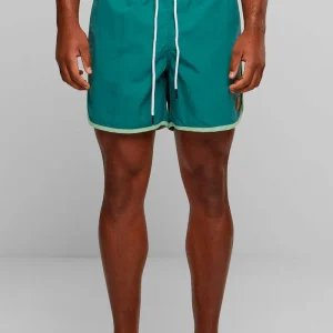 Urban Classics Retro Swimshorts Vintagre Green