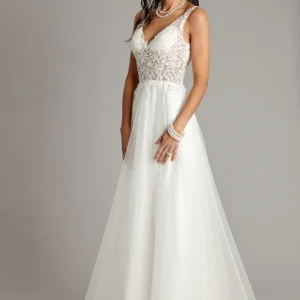 REA Långklänning/ Balklänning PartyLine H1037 ivory