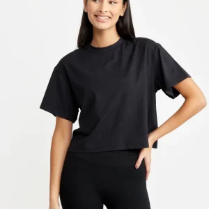 Butter Soft Cropped Tee Black