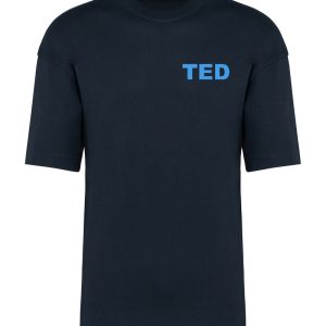 Lyx T-shirt Oversized Marinblå