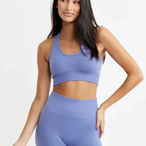 Double Strap Seamless Sports Bra Velvet Morning