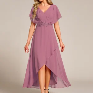 Kort klänning  med ärm orchid EE02027