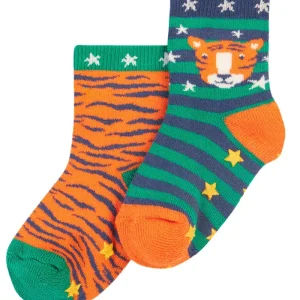 Halkstrumpor tiger 2-pack