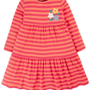 Klänning blomapplikation