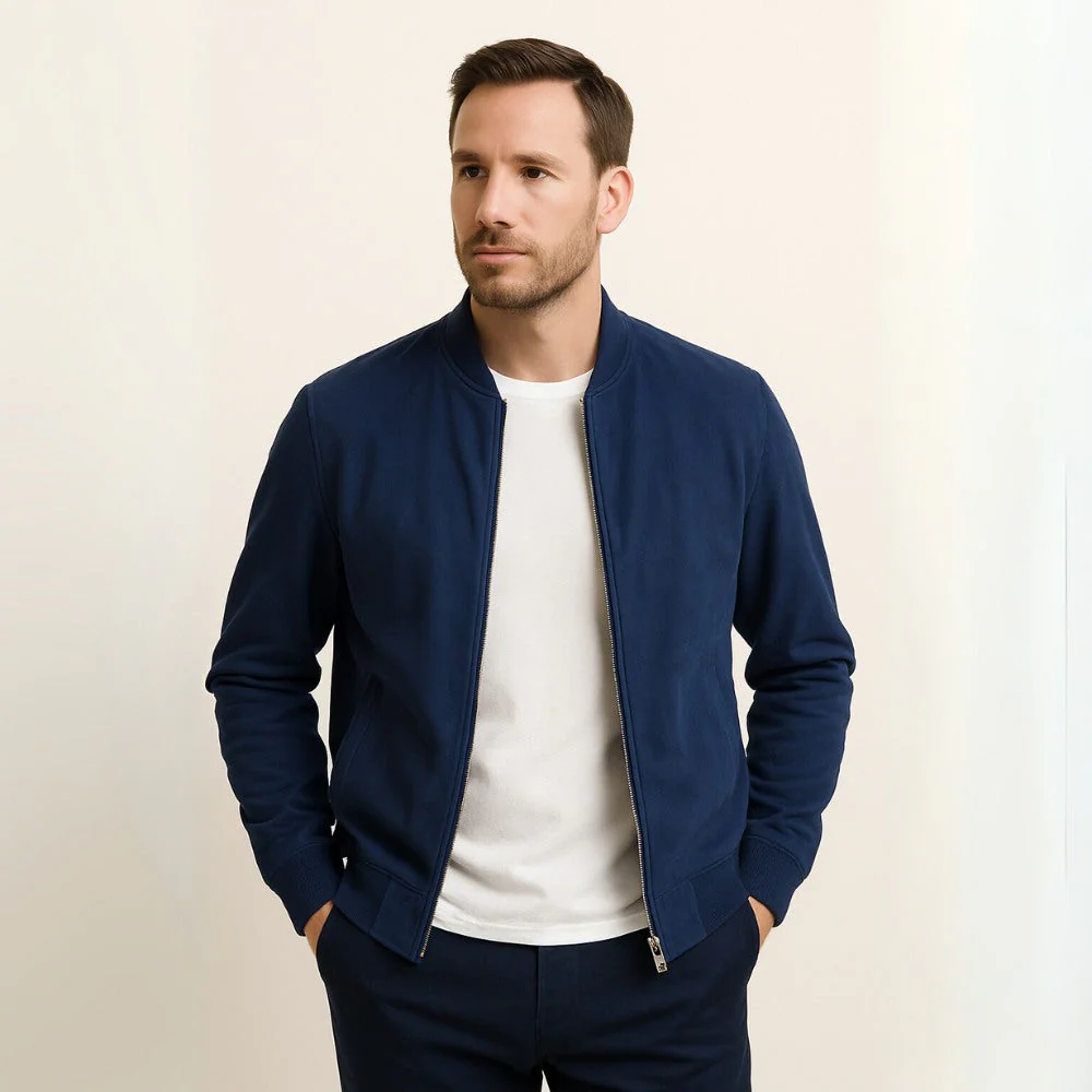 Herrjacka Vinter i Mocka med Tidlös Design för Höstjackor Herr - Bild 7