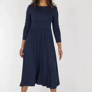 Ideal midi jersey dress - Navy