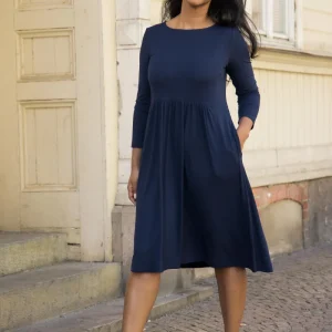 Ideal short jersey dress - Navy