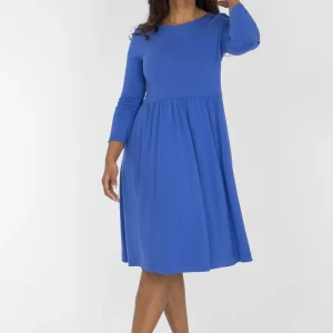 Ideal short jersey dress - Dazzling Blue