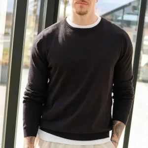 Clean Cut Copenhagen Claude Crewneck Knit Black