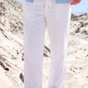 Solid Taiz Pants White