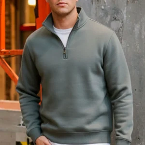 ONLY & SONS Ceres Half Zip Sweat Castor Gray