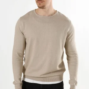 Clean Cut Copenhagen Claude crewneck knit Ecru Melange