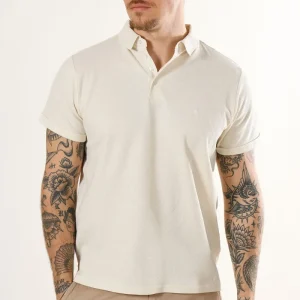 Clean Cut Copenhagen Silkeborg Stretch Polo Ecru