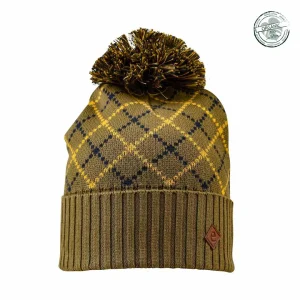Mora Pompom - Ribbstickad Mössa