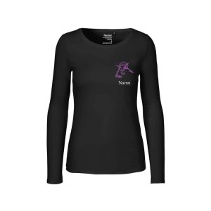 Svart långärmad t-shirt dam