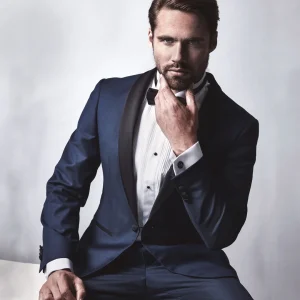 Cavaliere  smokingkavaj  Pascale marinblå