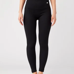 Ribbed Seamless Tights Black