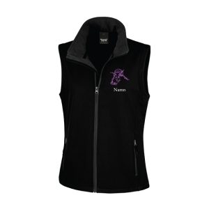 Svart softshellväst dam