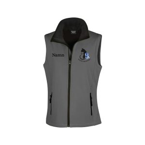 Grå softshellväst dam