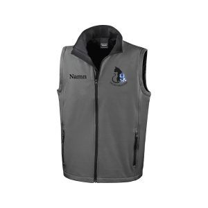 Grå softshellväst herr